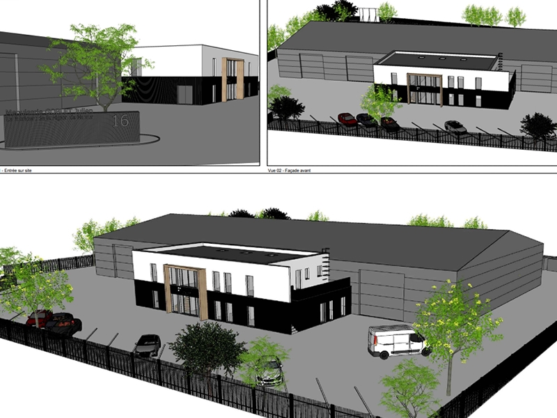 Notre projet, un tout nouveau bâtiment dans le ZI de Fernelmont